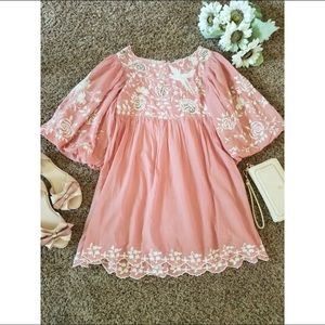 Free People Boho Bridget Babydoll Mini Dress